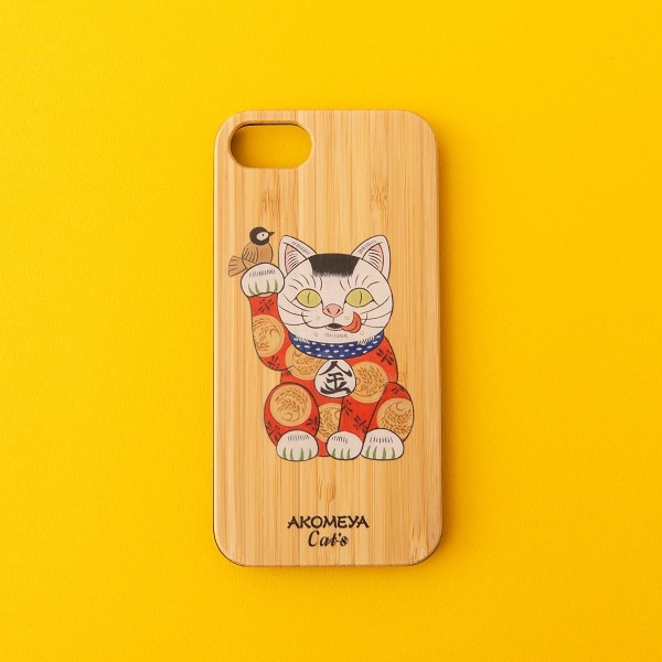 【2/15発売】AKOMEYA Cat's　iPhoneケース　金