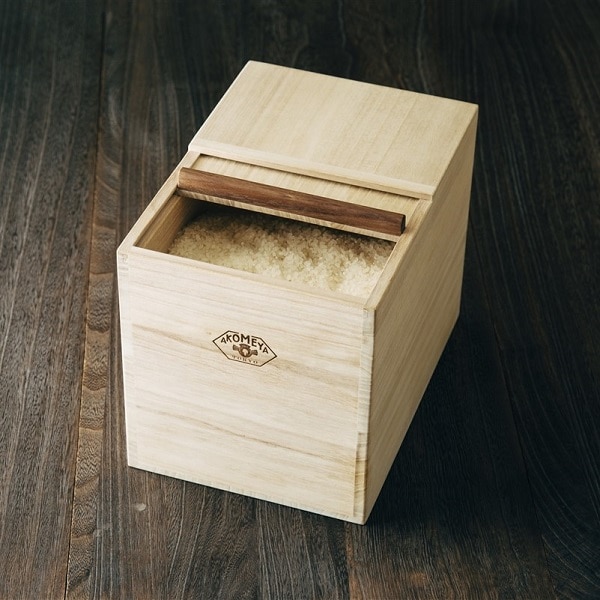 増田桐箱店×AKOMEYA TOKYO スライド米びつ 5kg