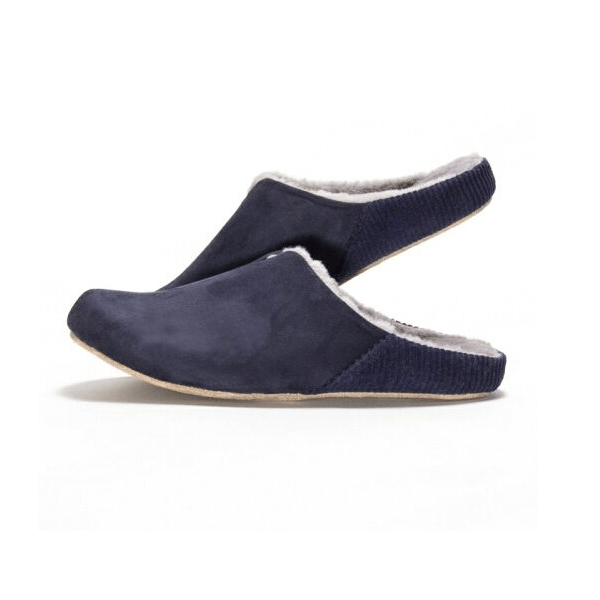 room's moco ボアスリッパ L ネイビー