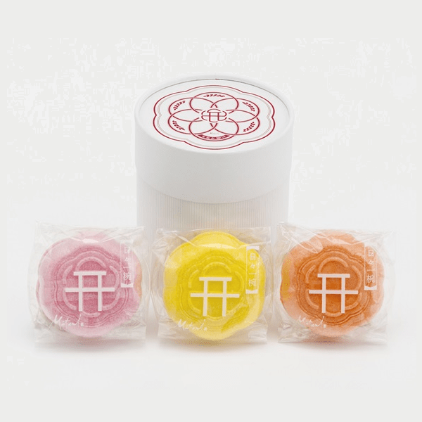 三谷製菓　お吸い物もなか(花)　3個箱入