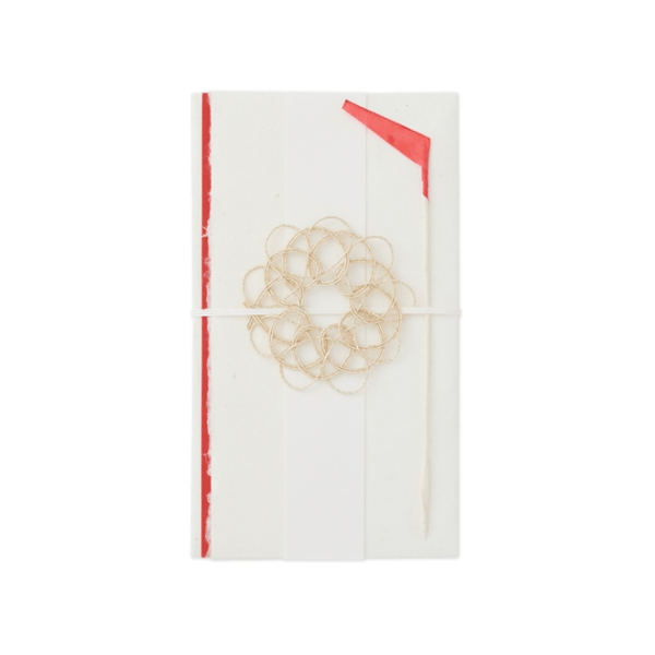 マルアイ　手漉き和紙金封　花火　しろ