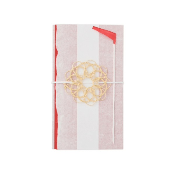 マルアイ　手漉き和紙金封　花火　あか