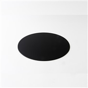 山中塗　オーバルマット 黒　大