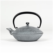 AKOMEYA×OIGEN 急須　平型糸目 0.2L　白黒