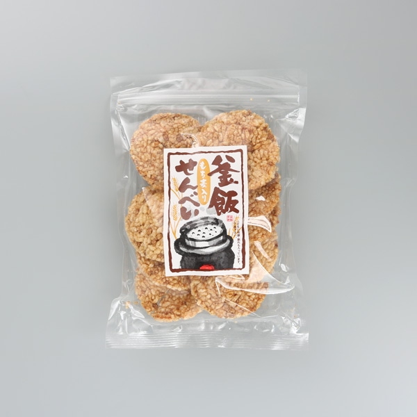 山盛堂本舗　もち麦入り　釜飯せんべい